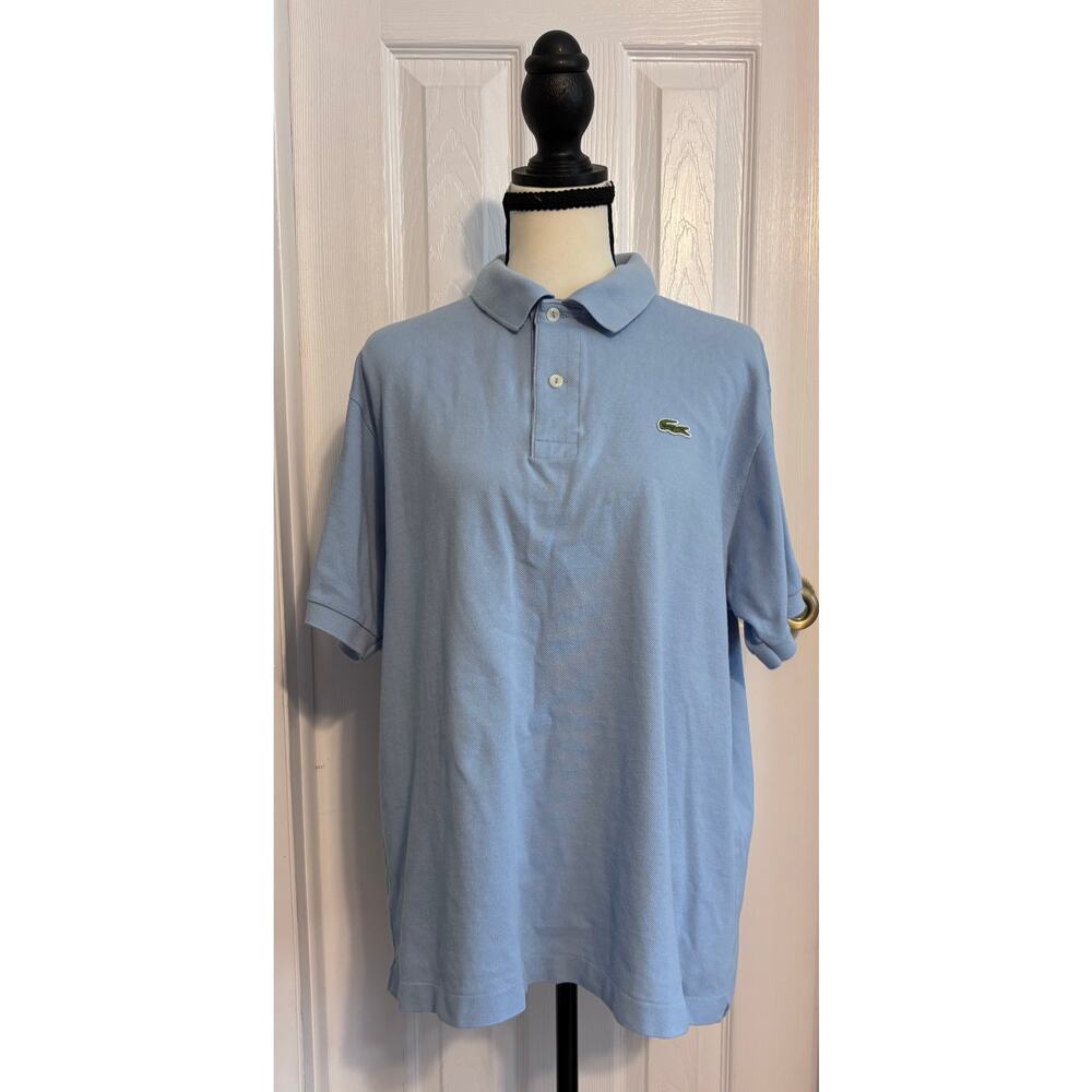 Lacoste Polo Light Blue Men’s 6 100% Cotton Preppy Classic